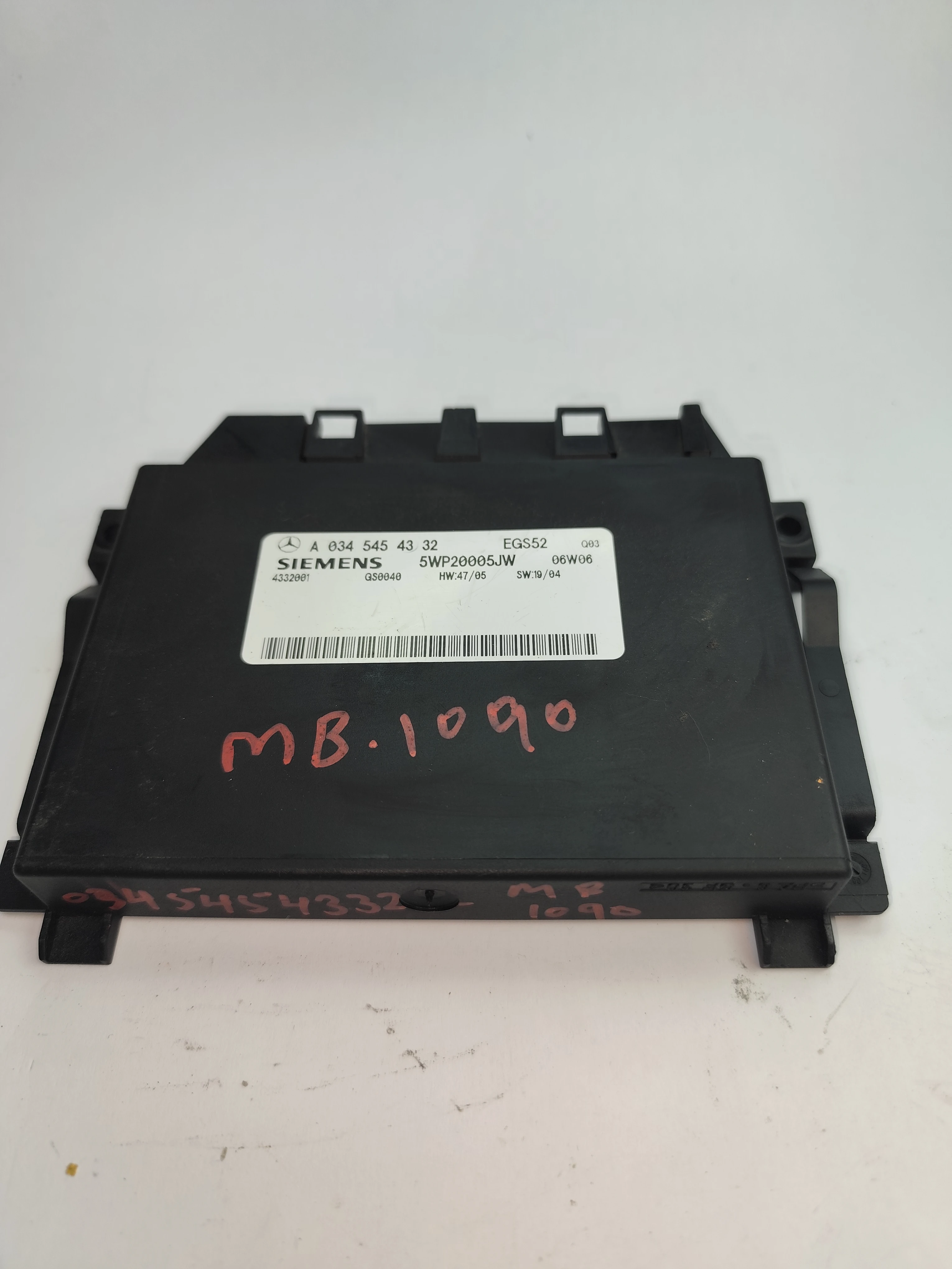 Mercedes-Benz TCM Transmission Control Modules | A0345454332 | Siemens 5WP20005JW | 47/05 | Genuine Used