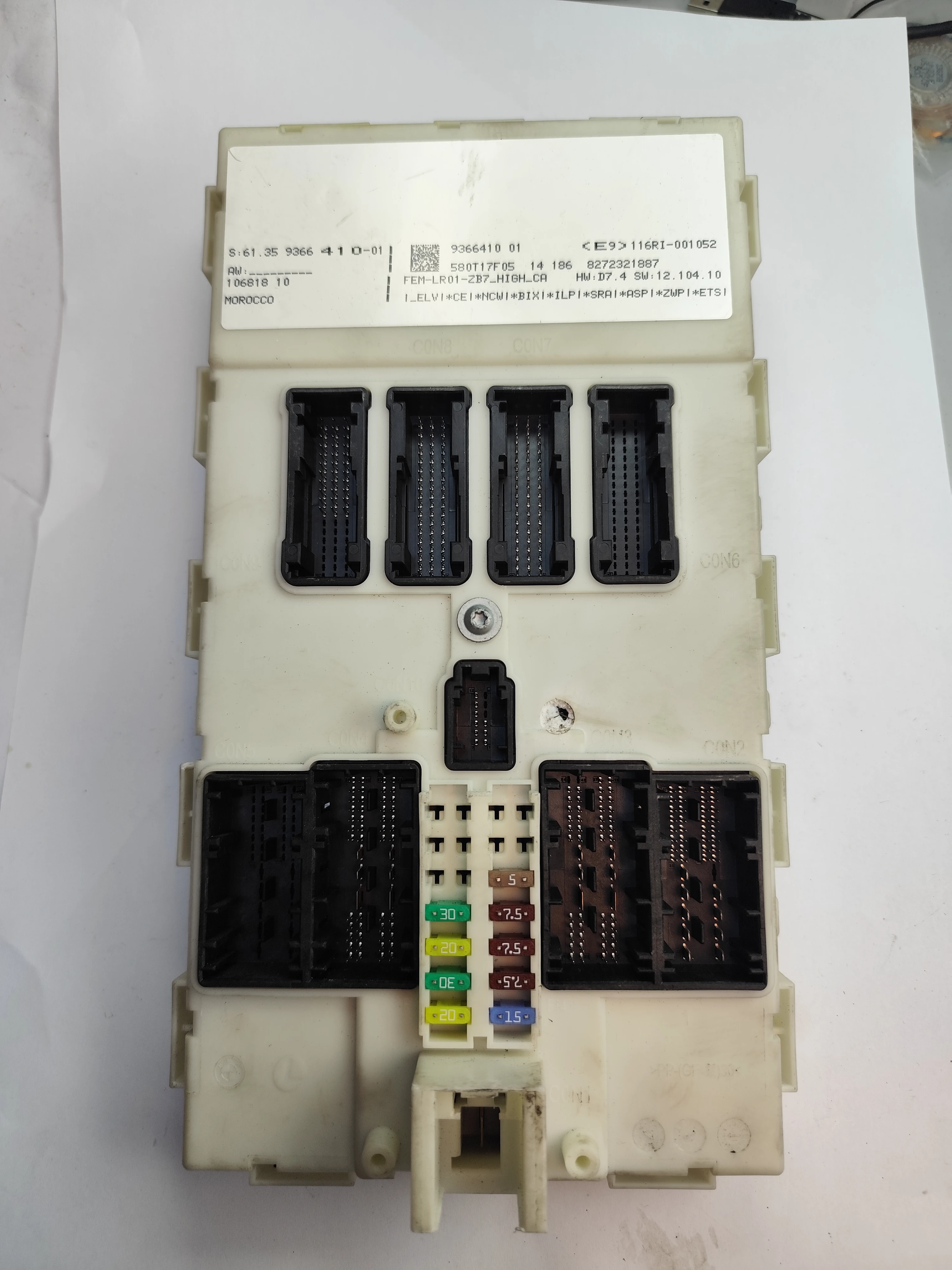 BMW BCM Body Control Modules (SAM Units) | 61.359366410 | 8272321887 | D7.4 | Genuine Used