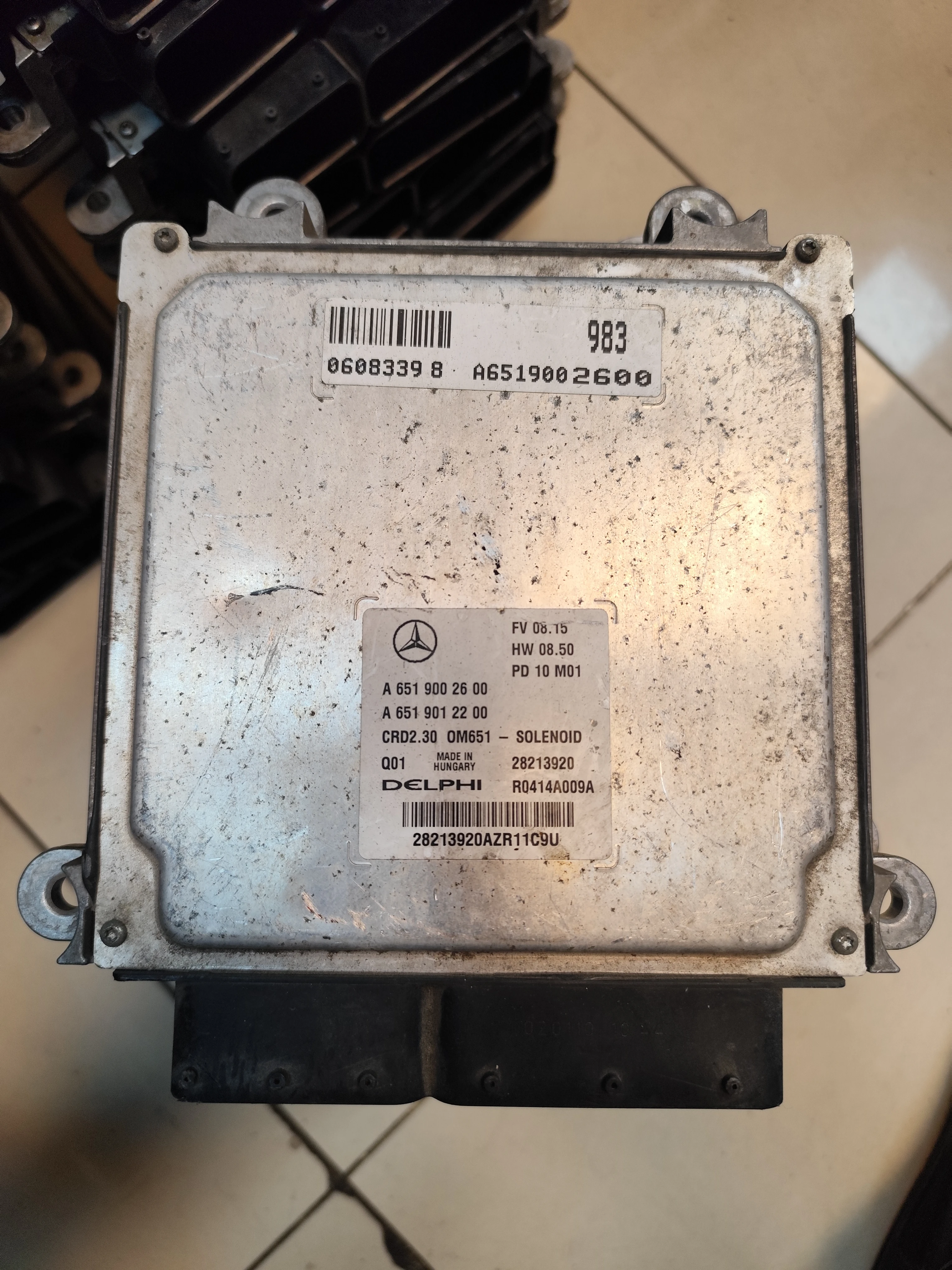 Mercedes-Benz ECU Engine Control Units | A6519002600 | Delphi 28213920 | 08.50 | Genuine Used