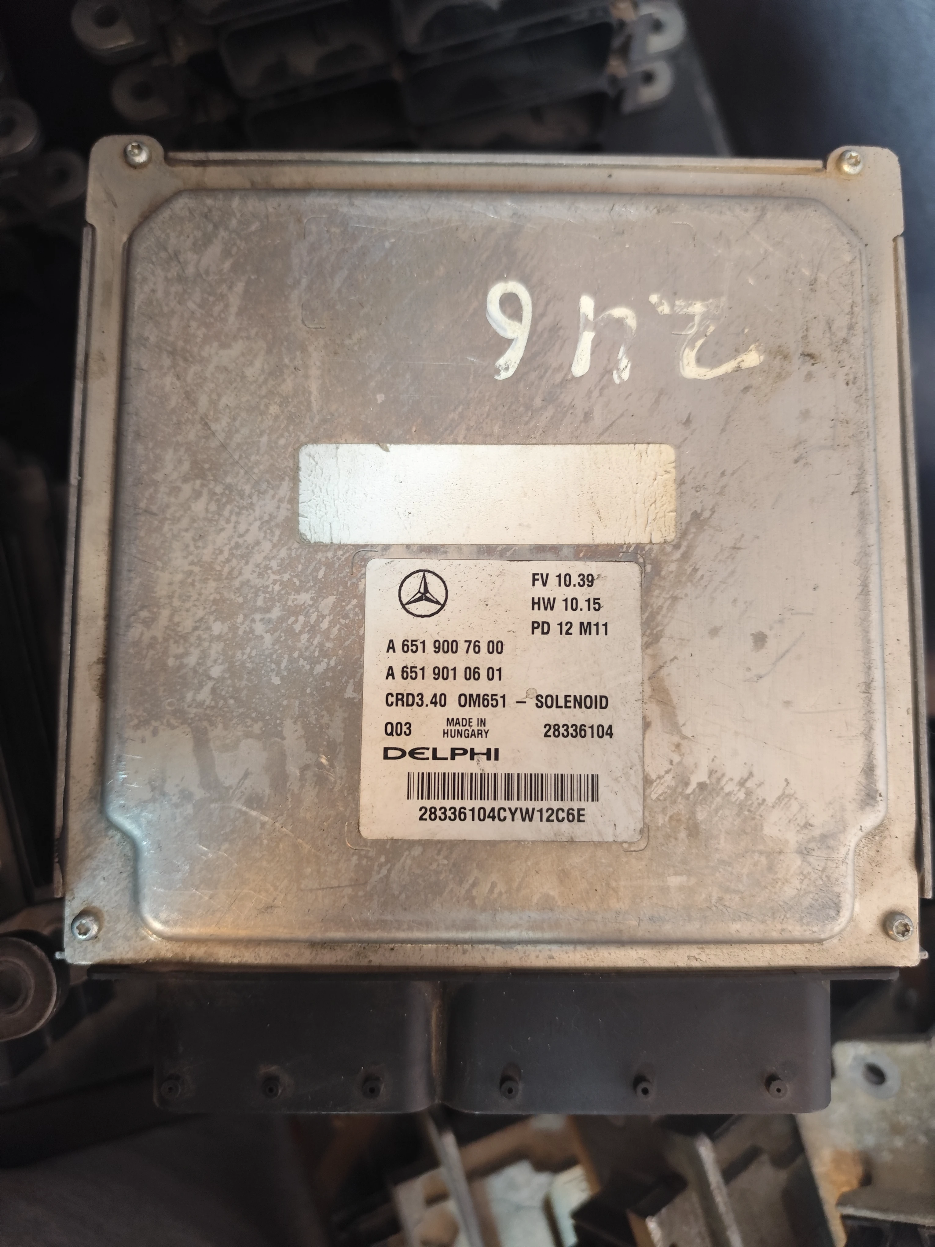 Mercedes-Benz ECU Engine Control Units | A6519007600 | Delphi 28336104 | 10.15 | Genuine Used