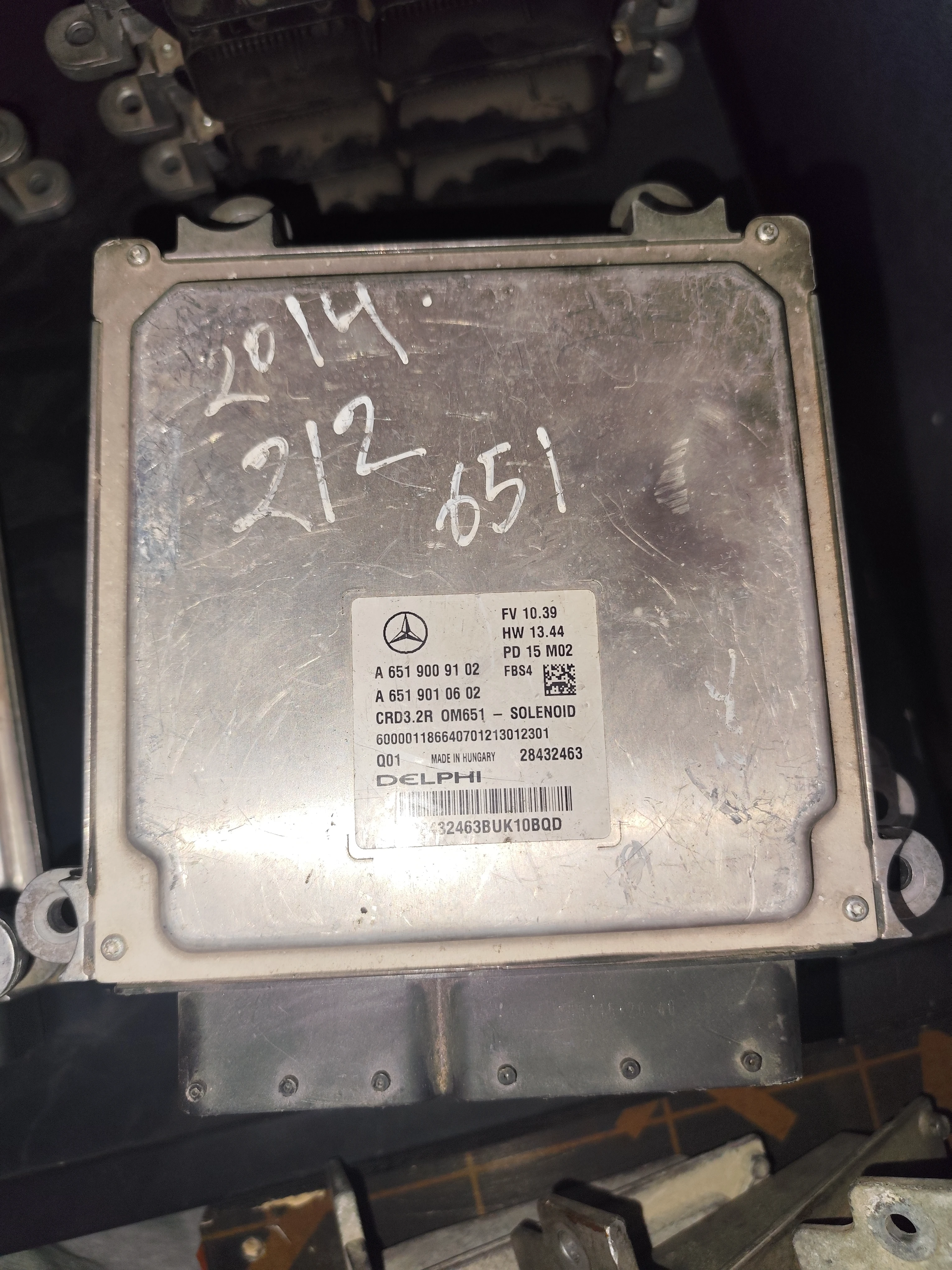 Mercedes-Benz ECU Engine Control Units | A6519009102 | Delphi 28432463 | 13.44 | Genuine Used