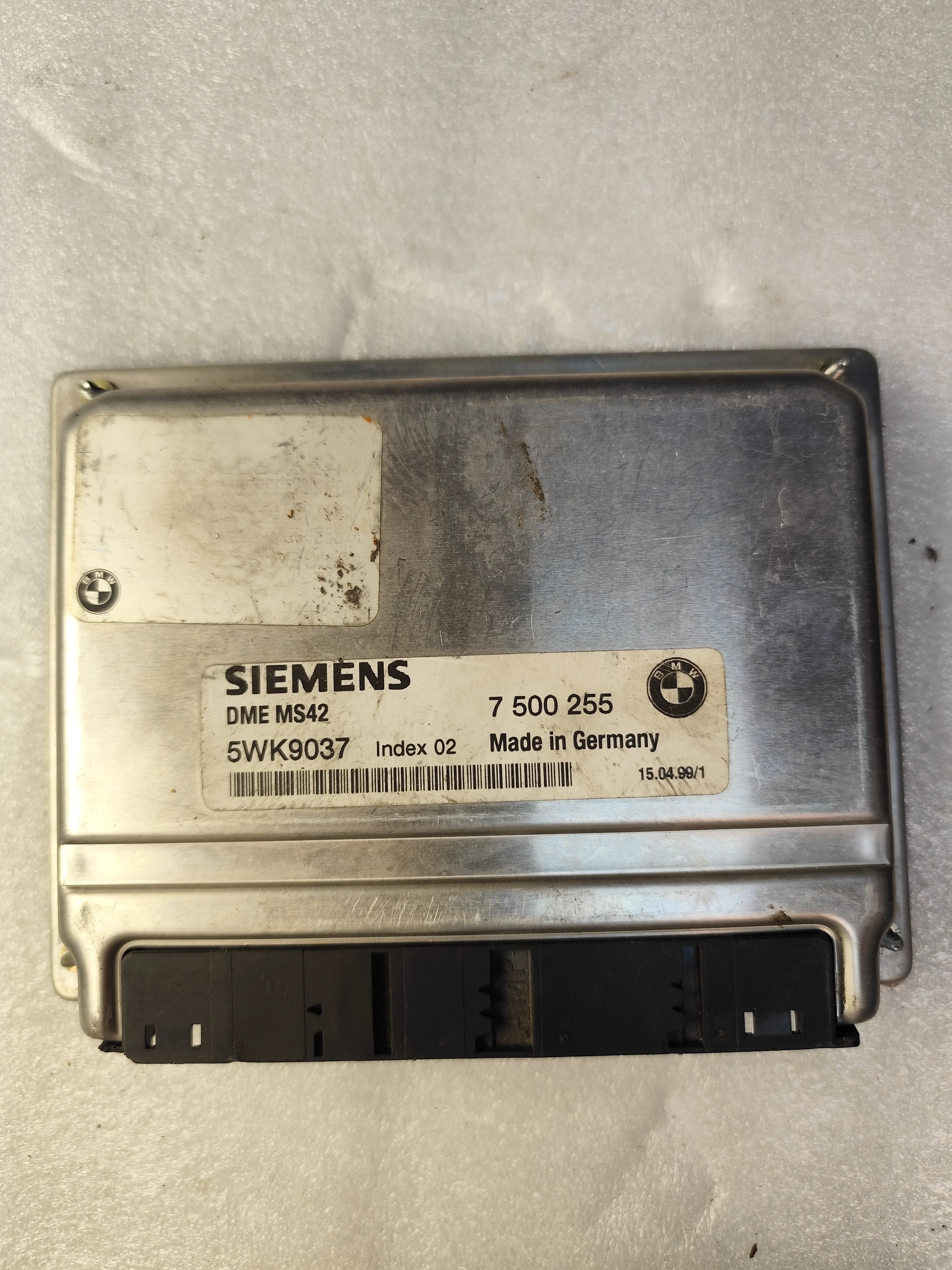 BMW ECU Engine Control Units | 7500255 | Siemens 5WK9037 | Index02 | Genuine Used