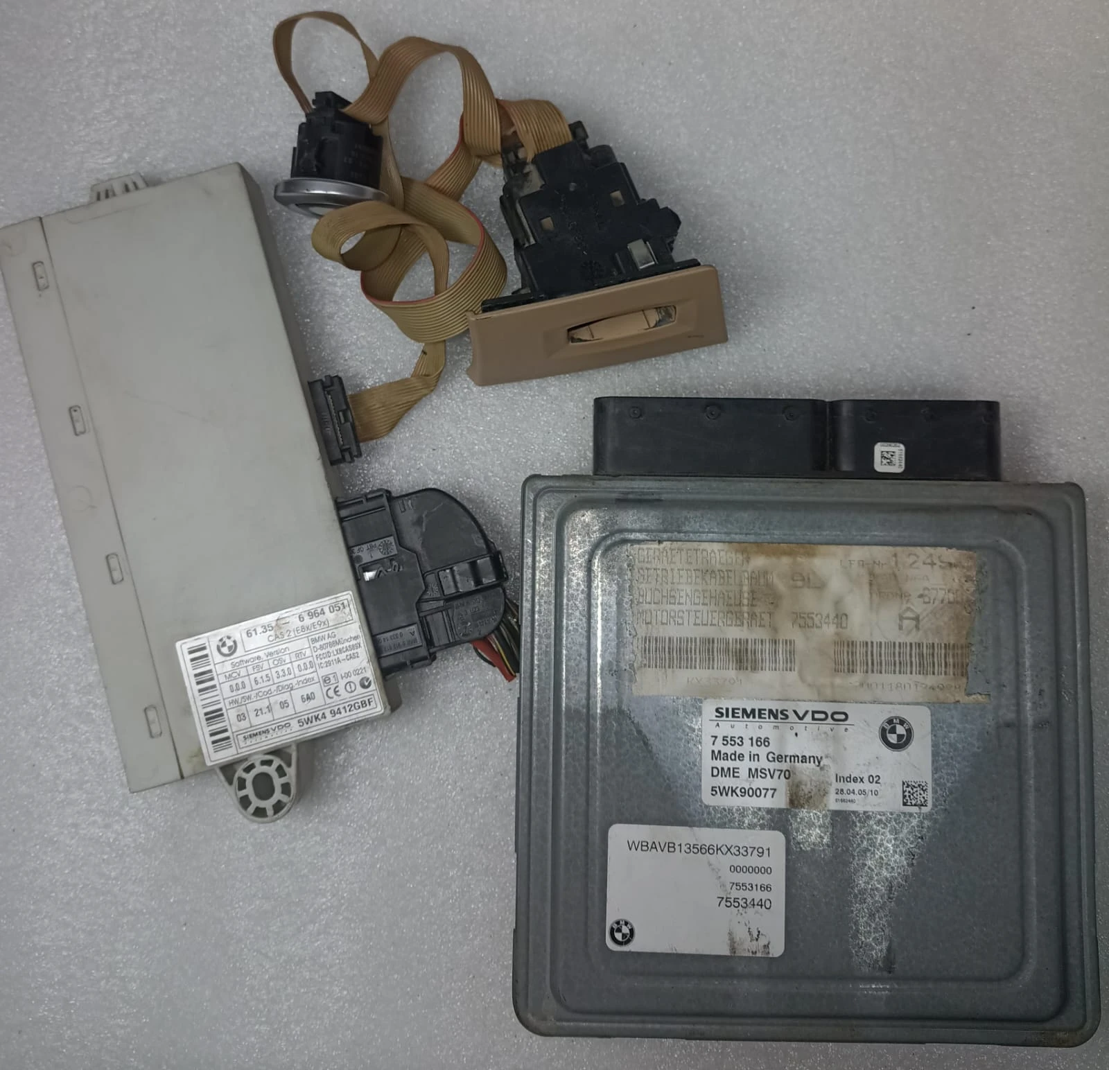 BMW E90/E60 ECU Kit consisting of a Siemens VDO engine SET 7553166SET