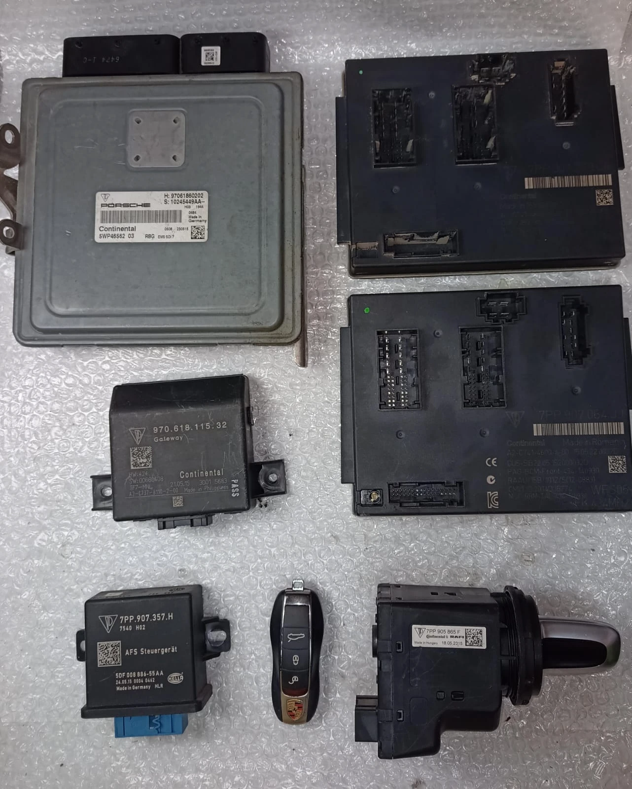 Porsche Panamera (970) "start kit" or "ignition set" - SET 97061860202