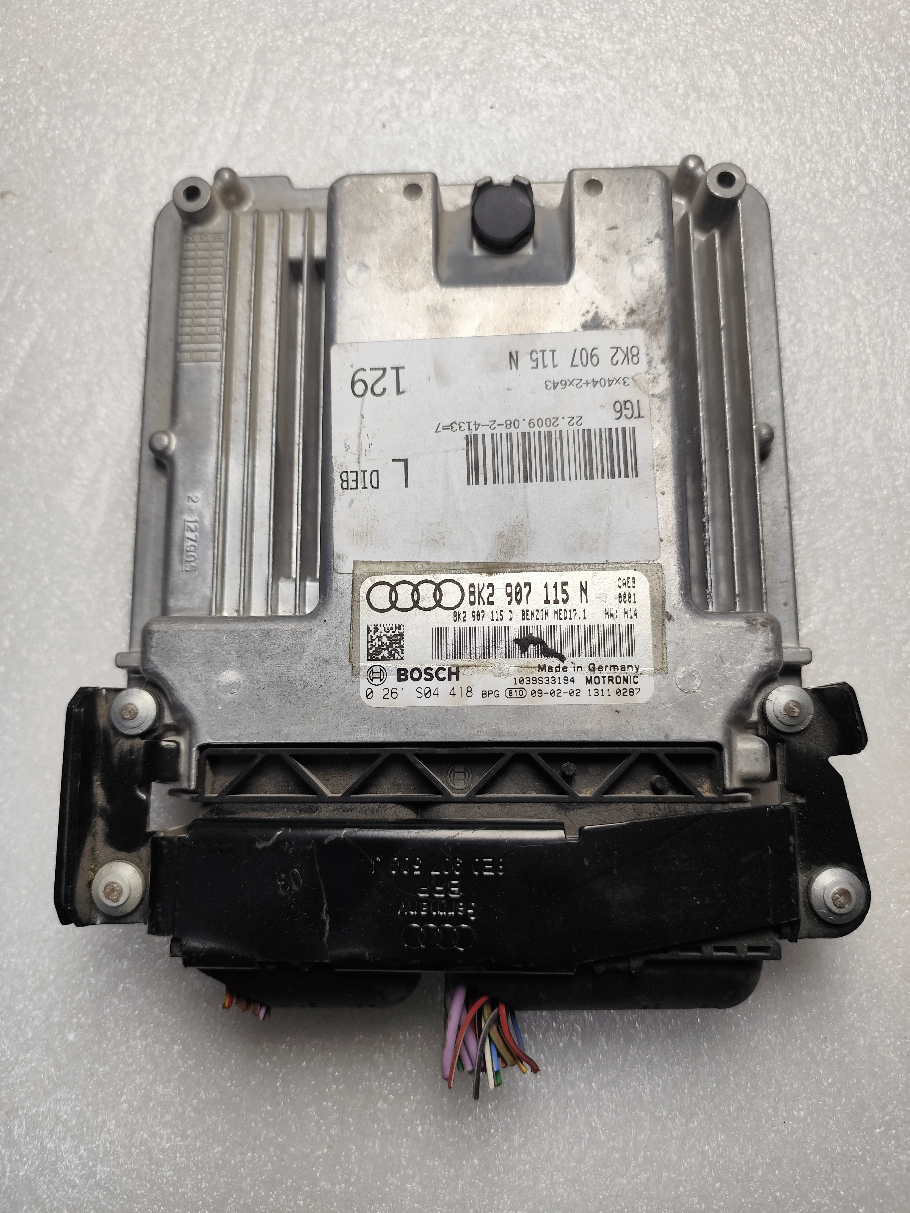 Audi ECU – Engine Control Units | 8K2907115N | Bosch 0261S04418BPG | Genuine Used