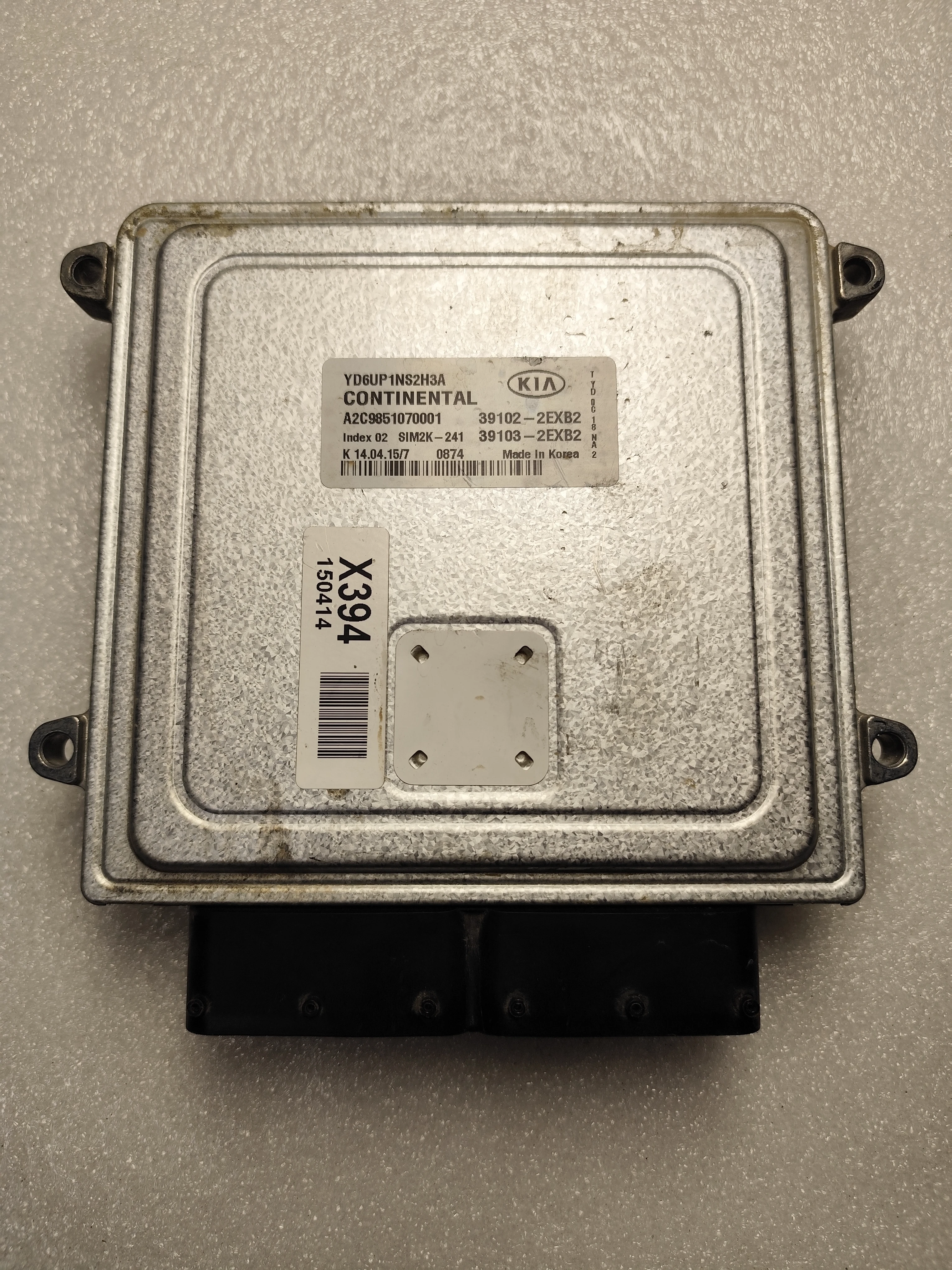 Kia ECU – Engine Control Units | 391022EXB2 | Continental A2C9851070001 | Genuine Used