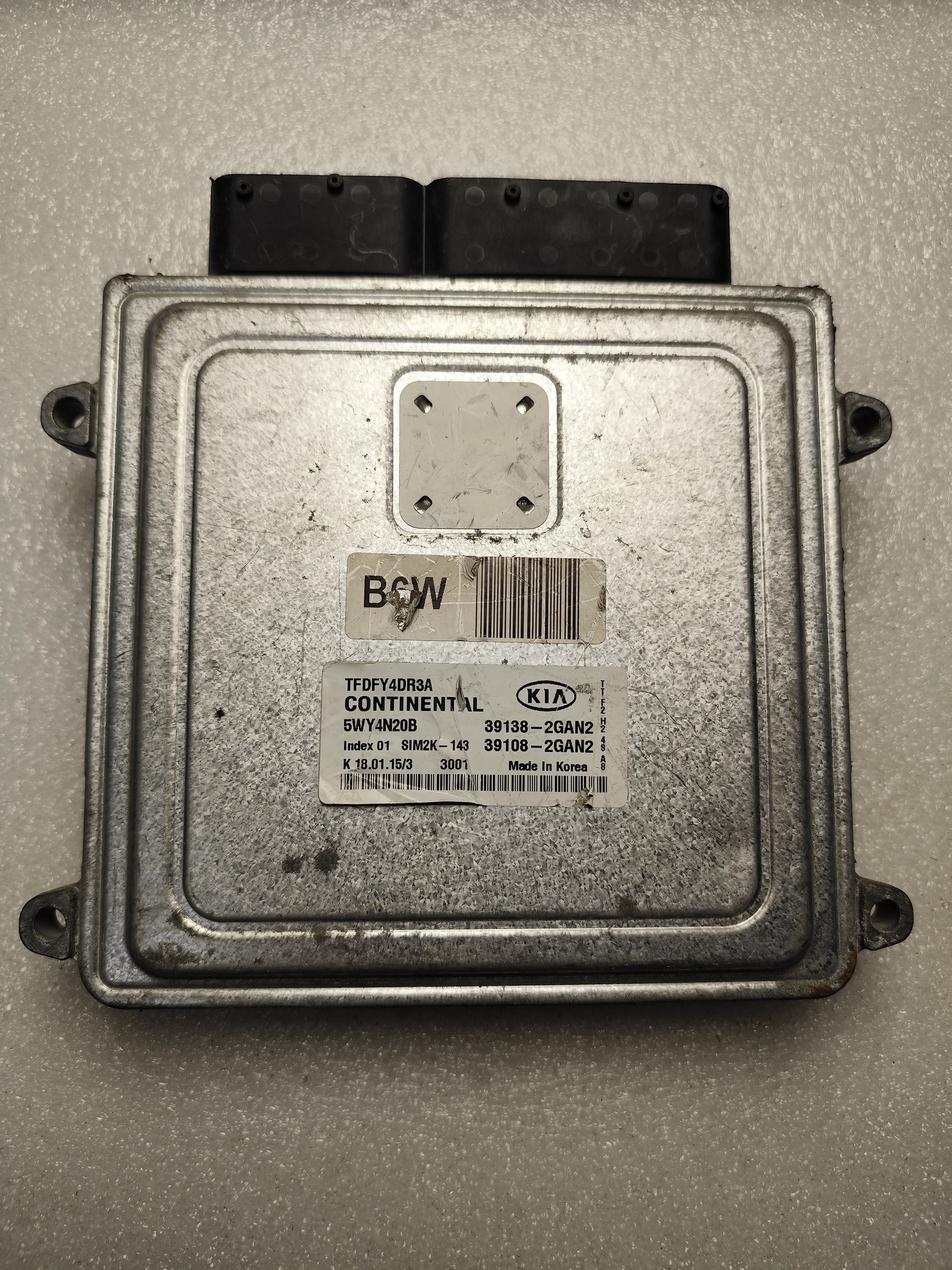 Kia ECU – Engine Control Units | 391382GAN2 | Continental 5WY4N20B | Genuine Used