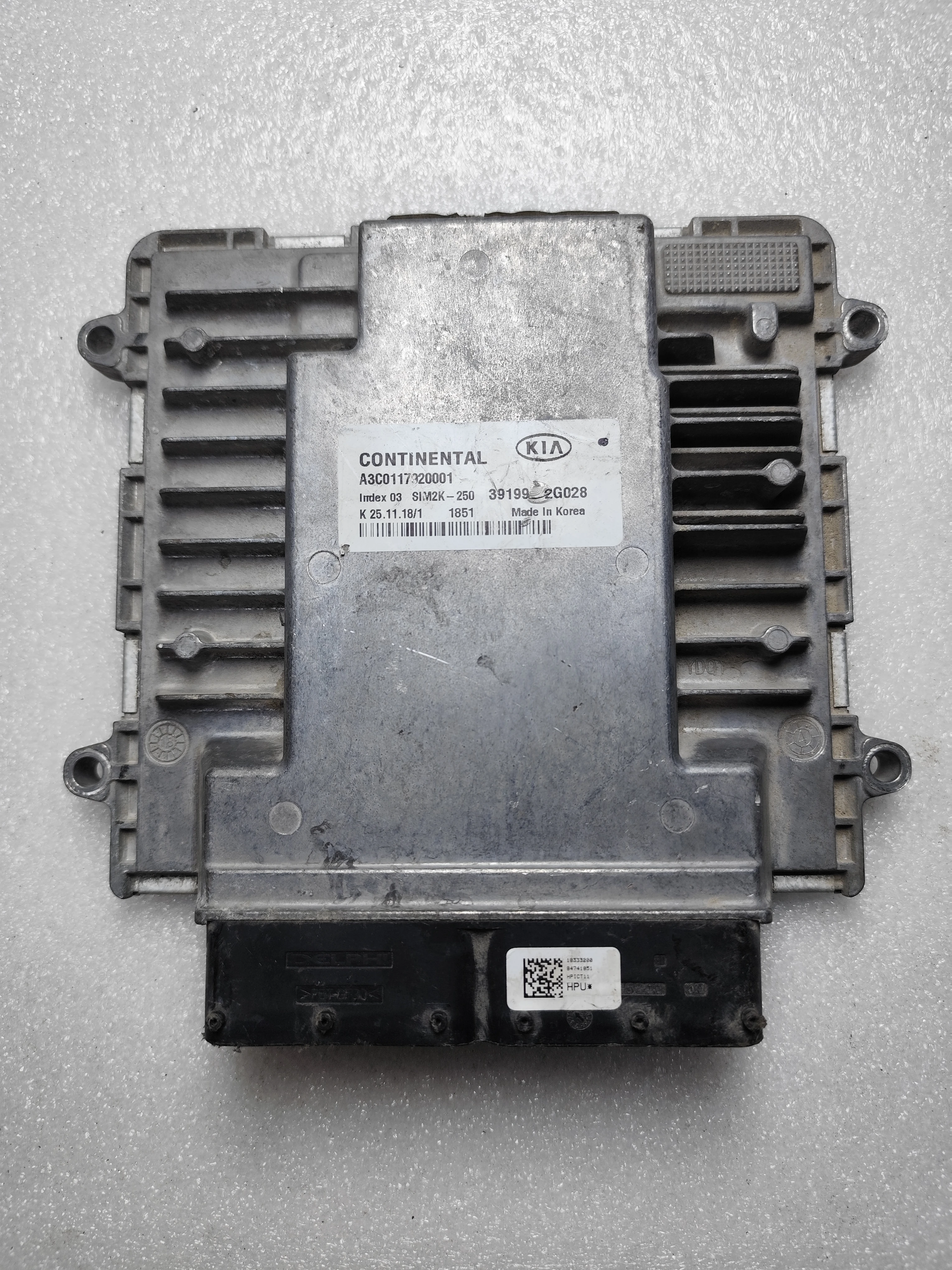 Kia ECU – Engine Control Units | 391992G028 | Continental A3C0117320001 | Genuine Used