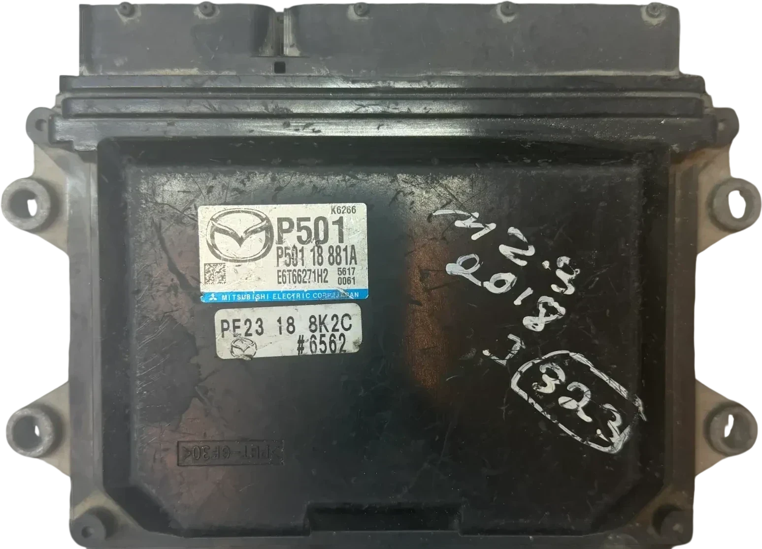 Mazda ECU Engine Control Units | P50118881A | Mitsubishi E6T66271H2 | Genuine Used