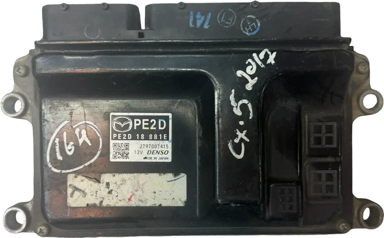 Mazda ECU Engine Control Units | PE2D18881E | Denso 2797007415 | Genuine Used