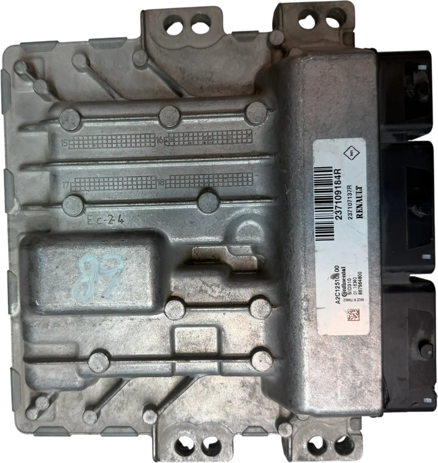 Renault ECU Engine Control Units | 237109184R | Continental A2C12510100 | 011E3AD | Genuine Used