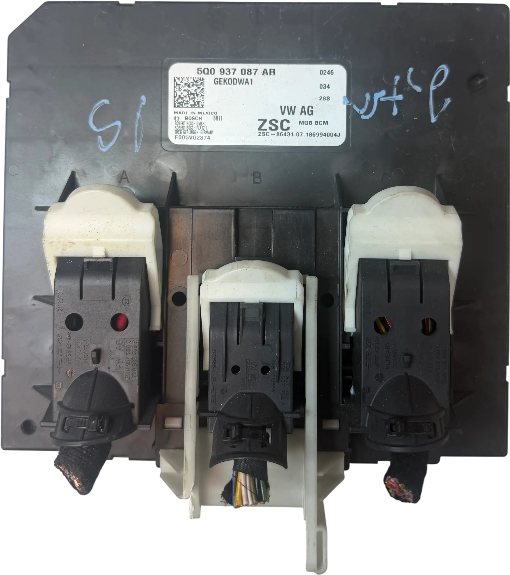 Volkswagen BCM Body Control Modules (SAM Units) | 5Q0937087AR | Bosch F005V02374 | Genuine Used