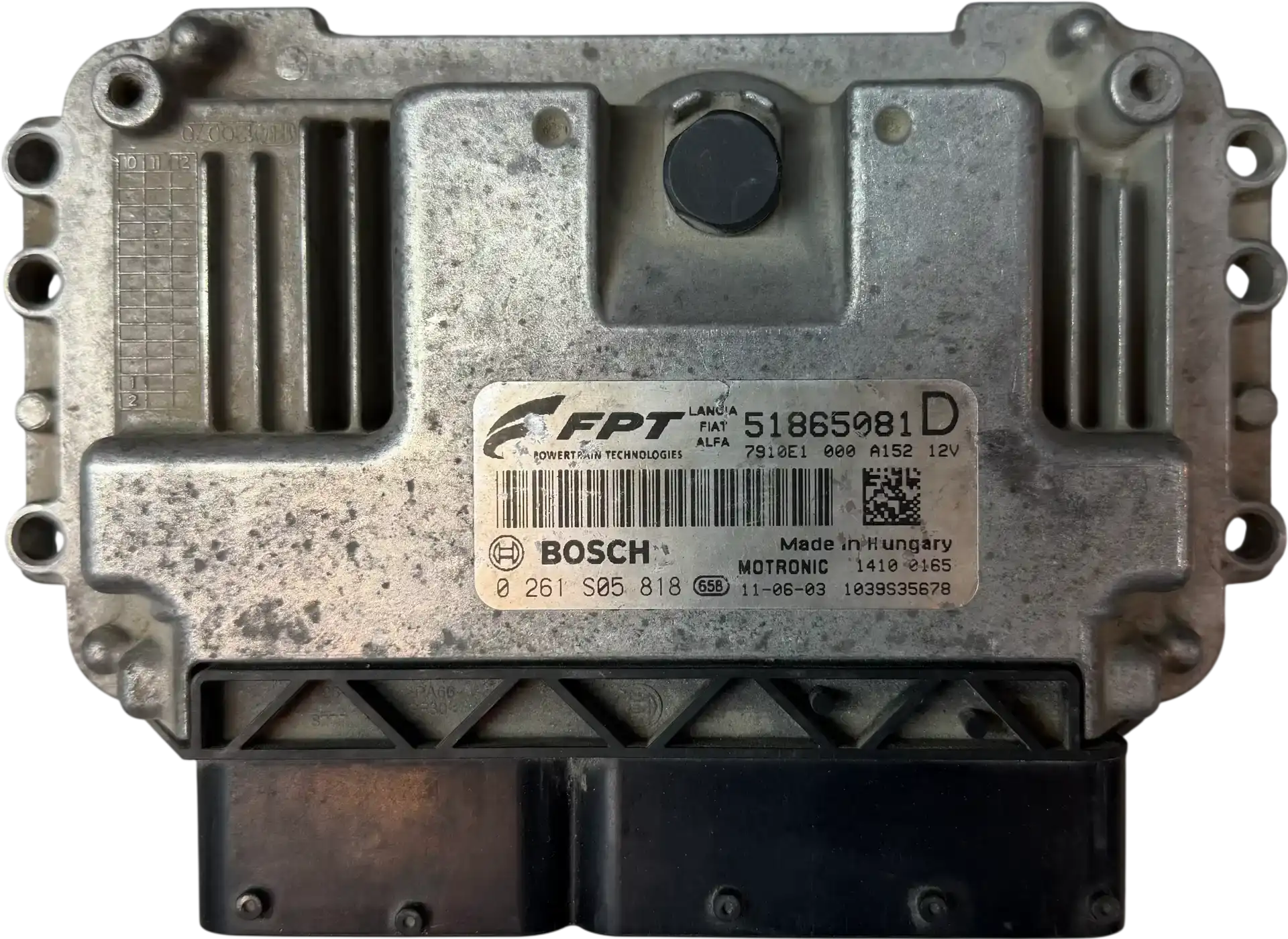 Fiat ECU Engine Control Units | 51865981D | Bosch 0261S05818 | Genuine Used