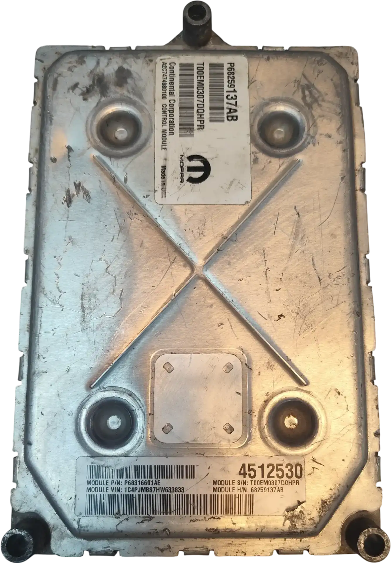 Mopar ECM Engine Control Module | P68259137AB | Continental A2C7474980100 | P68259137AB | Genuine Used